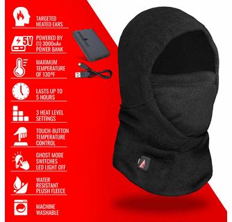 ActionHeat 5V Battery Heated Fleece Balaclava