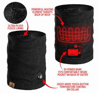 ActionHeat 5V Battery Heated Knit Gaiter