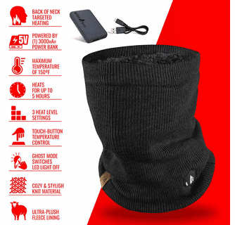 ActionHeat 5V Battery Heated Knit Gaiter