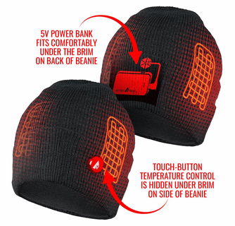 ActionHeat 5V Battery Heated Knit Hat & Gaiter Bundle