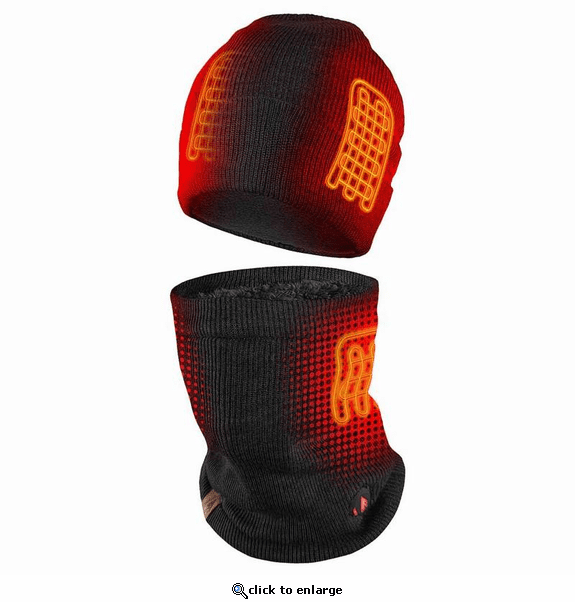 ActionHeat 5V Battery Heated Knit Hat & Gaiter Bundle
