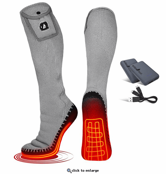 ActionHeat 5V Battery Heated Slipper Sock