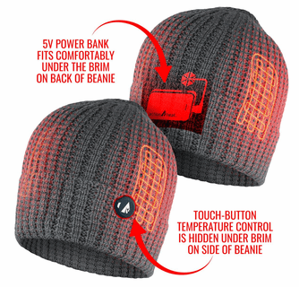 ActionHeat 5V Battery Heated Waffle Knit Hat