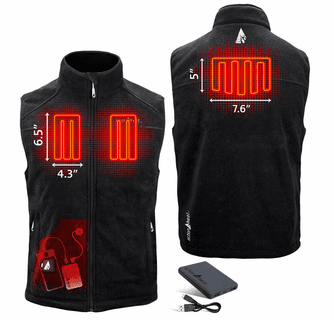 ActionHeat 5V Men's Performance Fleece Battery Heated Vest
