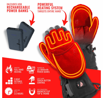 ActionHeat 5V Women's Battery Heated Glomitts