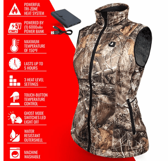 ActionHeat 5V Women's Battery Heated Hunting Vest
