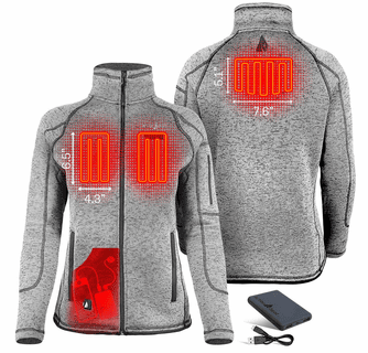ActionHeat 5V Women's Battery Heated Sweater Jacket