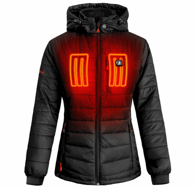 ActionHeat 5V Women's Insulated Puffer Battery Heated Jacket W/ Hood