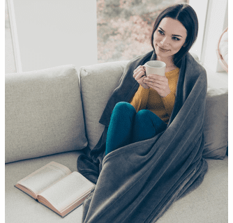 ActionHeat 7V Battery Heated Plush Throw Blanket