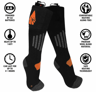 ActionHeat AA Wool Battery Heated Socks - Replacement Socks Only