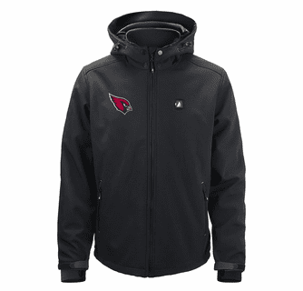 ActionHeat Arizona Cardinals 5V Men's Softshell Battery Heated Jacket