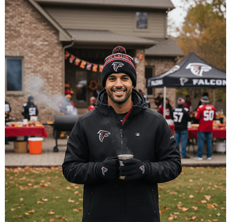 ActionHeat Atlanta Falcons 5V Men's Softshell Battery Heated Jacket