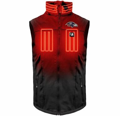 ActionHeat Baltimore Ravens 5V Men's Softshell Battery Heated Vest