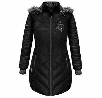 ActionHeat Baltimore Ravens 5V Women's Long Puffer Battery Heated Jacket