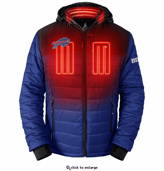 ActionHeat Buffalo Bills 5V Men's Colorblock Puffer Battery Heated Jacket