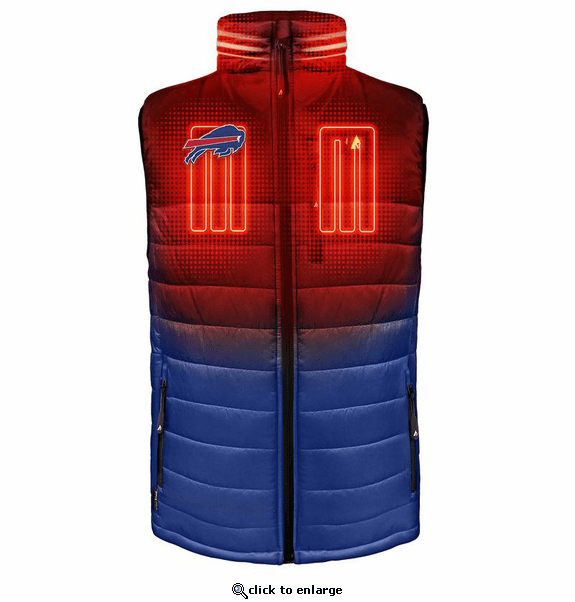 ActionHeat Buffalo Bills 5V Men's Colorblock Puffer Battery Heated Vest
