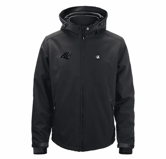 ActionHeat Carolina Panthers 5V Men's Softshell Battery Heated Jacket