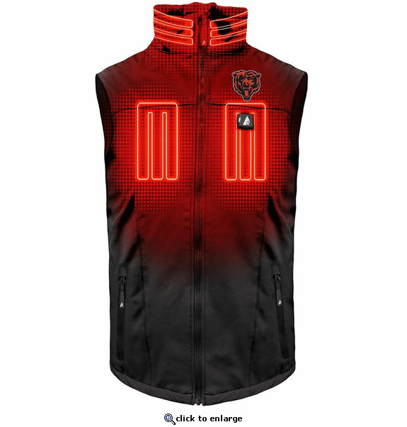 ActionHeat Chicago Bears 5V Men's Softshell Battery Heated Vest