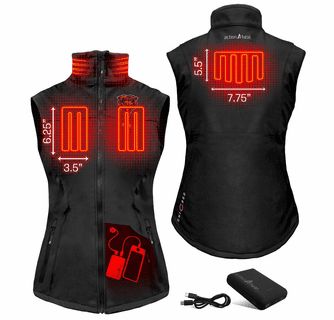 ActionHeat Chicago Bears 5V Women's Softshell Battery Heated Vest