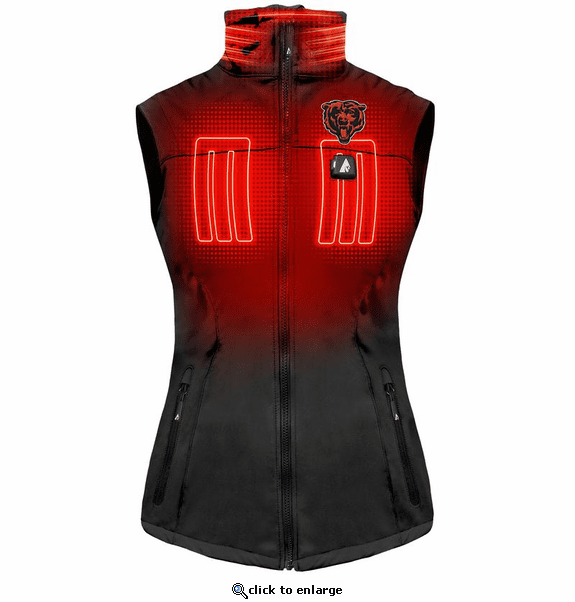 ActionHeat Chicago Bears 5V Women's Softshell Battery Heated Vest