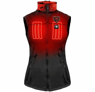 ActionHeat Chicago Bears 5V Women's Softshell Battery Heated Vest