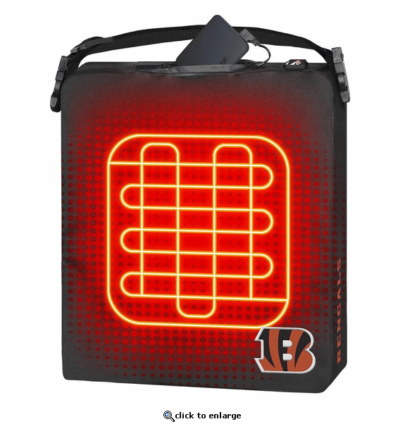 ActionHeat Cincinnati Bengals 5V Battery Heated Seat Cushion