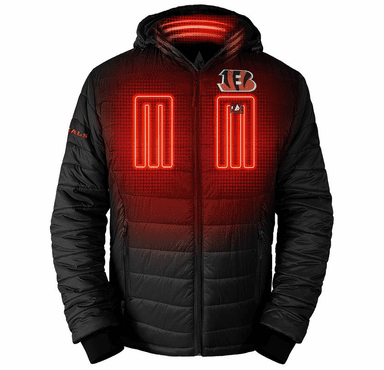 ActionHeat Cincinnati Bengals 5V Men's Puffer Battery Heated Jacket