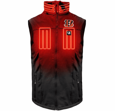 ActionHeat Cincinnati Bengals 5V Men's Softshell Battery Heated Vest
