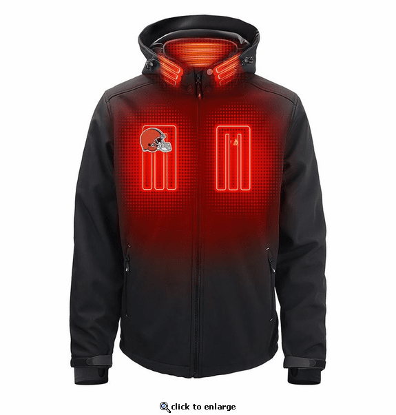 ActionHeat Cleveland Browns 5V Men's Softshell Battery Heated Jacket