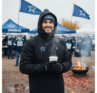 ActionHeat Dallas Cowboys 5V Men's Softshell Battery Heated Jacket