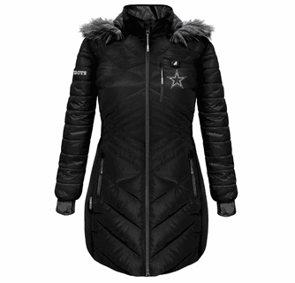 ActionHeat Dallas Cowboys 5V Women's Long Puffer Battery Heated Jacket