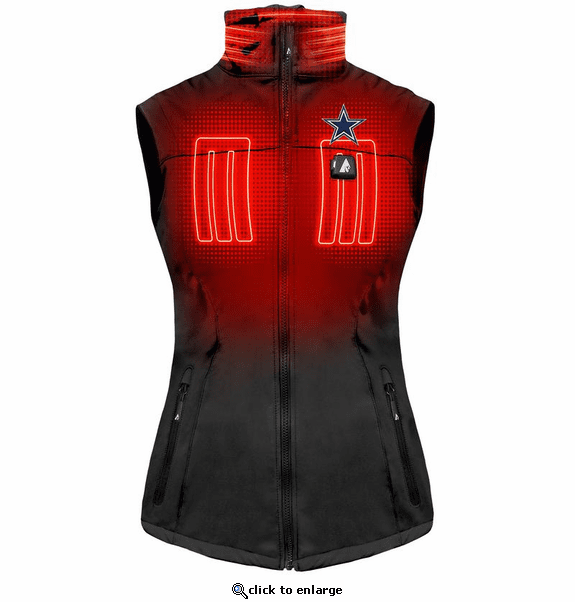 ActionHeat Dallas Cowboys 5V Women's Softshell Battery Heated Vest