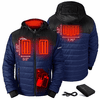 ActionHeat Denver Broncos 5V Men's Colorblock Puffer Battery Heated Jacket
