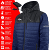 ActionHeat Denver Broncos 5V Men's Colorblock Puffer Battery Heated Jacket