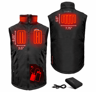 ActionHeat Denver Broncos 5V Men's Softshell Battery Heated Vest