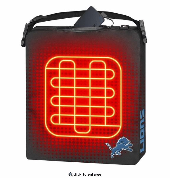 ActionHeat Detroit Lions 5V Battery Heated Seat Cushion