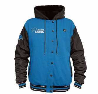 ActionHeat Detroit Lions 5V Battery Heated Varsity Jacket