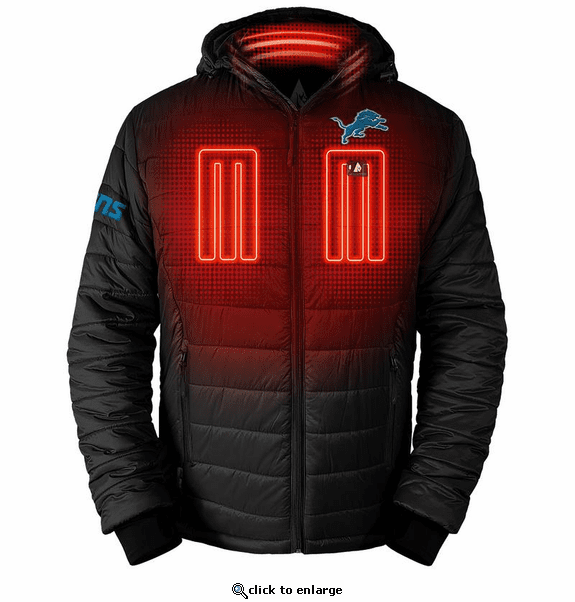 ActionHeat Detroit Lions 5V Men's Puffer Battery Heated Jacket
