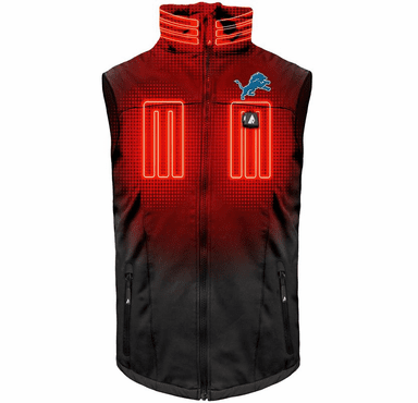 ActionHeat Detroit Lions 5V Men's Softshell Battery Heated Vest