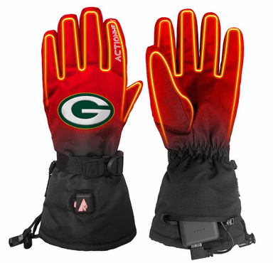 ActionHeat Green Bay Packers 5V Battery Heated Gloves