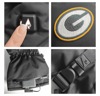 ActionHeat Green Bay Packers 5V Battery Heated Gloves