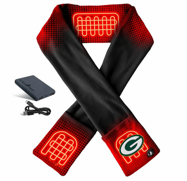 ActionHeat Green Bay Packers 5V Battery Heated Scarf