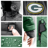 ActionHeat Green Bay Packers 5V Men's Colorblock Puffer Battery Heated Jacket