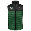 ActionHeat Green Bay Packers 5V Men's Colorblock Puffer Battery Heated Vest