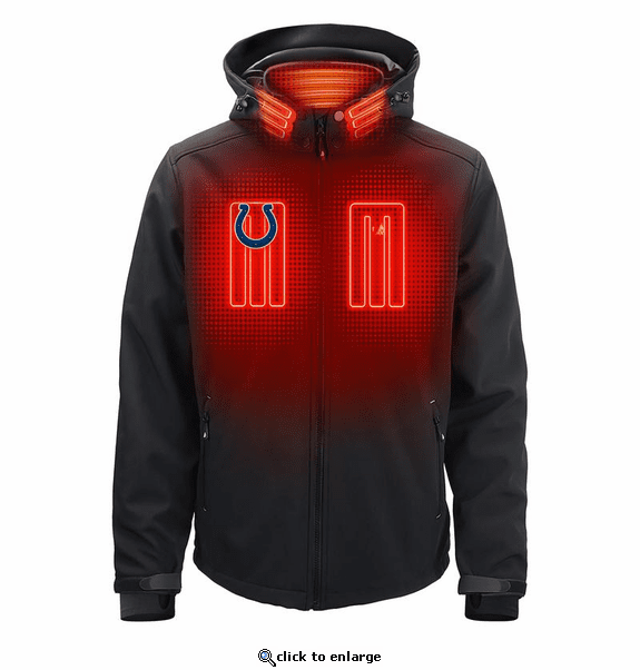ActionHeat Indianapolis Colts 5V Men's Softshell Battery Heated Jacket