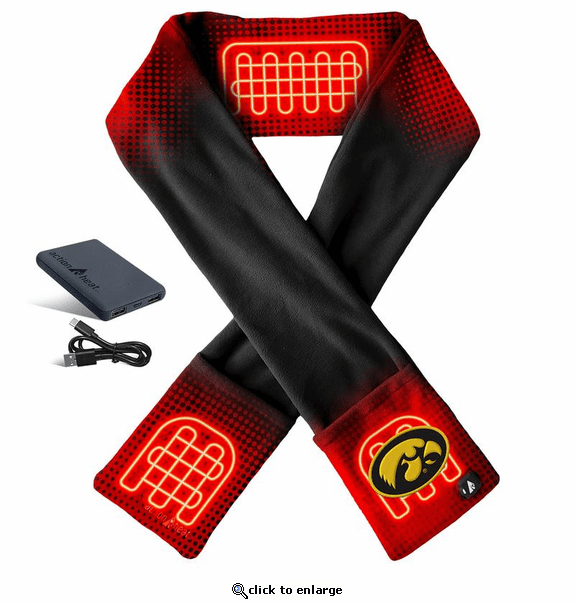 ActionHeat Iowa Hawkeyes 5V Battery Heated Scarf