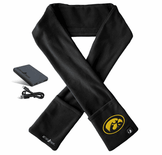 ActionHeat Iowa Hawkeyes 5V Battery Heated Scarf