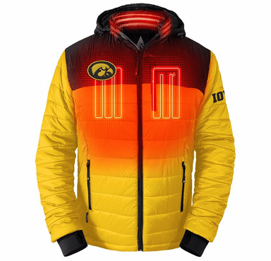 ActionHeat Iowa Hawkeyes 5V Men's Colorblock Puffer Battery Heated Jacket