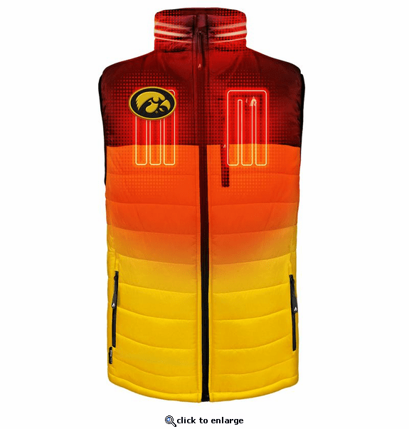 ActionHeat Iowa Hawkeyes 5V Men's Colorblock Puffer Battery Heated Vest
