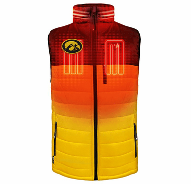 ActionHeat Iowa Hawkeyes 5V Men's Colorblock Puffer Battery Heated Vest